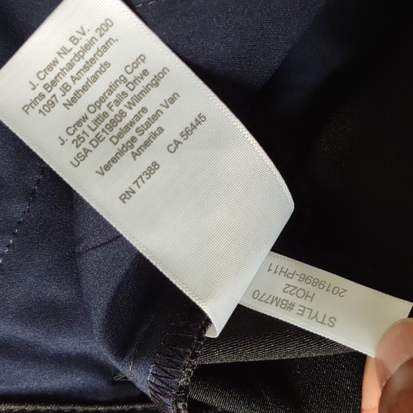 NWT J. Crew Collection 18 Kate Full Length Straight Leg Structured Satin Pant - Picture 11 of 12